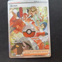 Pokemon Arven Trainer SV: Paldean Fates Full Art Holo Illustration Rare 235/091 - Image 1