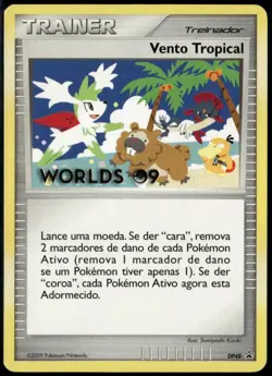 Tropical Wind 2009 World Championships PORTUGUESE Promo DP48 LP Pokemon Card - Image 1