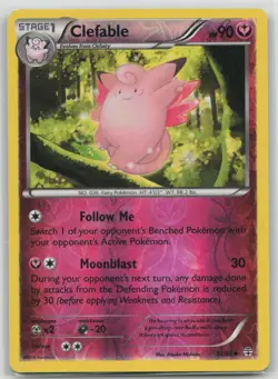 Clefable 51/83 Uncommon Generations Pokemon Reverse Holo Lightly Played - Image 1