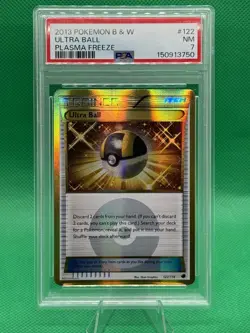 2013 Pokemon Black & White Plasma Freeze 122 Ultra Ball PSA 7 - Image 1