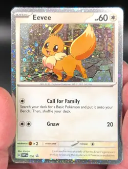 EEVEE SVP200 Pokemon SV Scarlet & Violet Promo Cosmos Holo Eng Basic HP 60 - Image 1