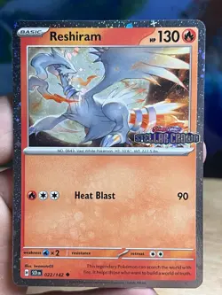 Reshiram (Stellar Crown Stamped) 022/142 Pokemon (Cosmos Holo Swirl) NM/M - Image 1