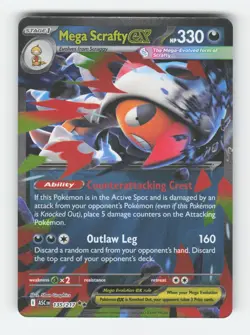 Mega Scrafty ex 135/217 Double Rare Ascended Heroes Pokemon Holo Near Mint - Image 1