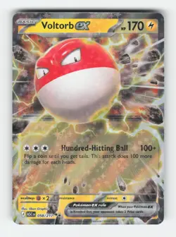 Voltorb ex 058/217 Double Rare Ascended Heroes Pokemon Holo Near Mint - Image 1