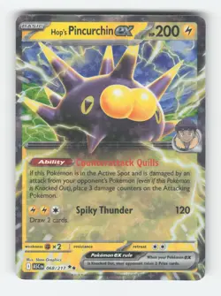 Hop's Pincurchin ex 068/217 Double Rare Ascended Heroes Pokemon Holo Near Mint - Image 1
