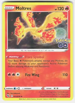 Pokemon GO Moltres 012/078 NM - Image 1