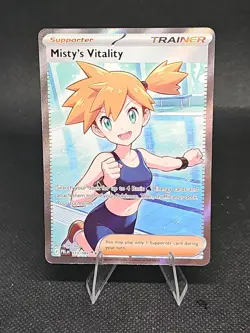 Misty's Vitality Full Art Holo 111/084 Pitch Black Ultra Rare NM English - Image 1