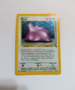 Holo Rare ✨ Ditto - 3/62 👾 Pokemon TCG - Fossil **Lightly Played** - Image 2