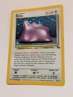 Holo Rare ✨ Ditto - 3/62 👾 Pokemon TCG - Fossil **Lightly Played** - Image 3