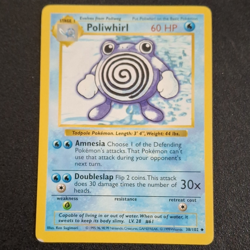 Wizards of the Coast Pokemon TCG Poliwhirl 38/102 Base Reg Unc 60HP Eng Unl - Image 1