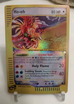 **Custom-made** Highest Quality,Crystal ho-Oh Skyridge "Display-card" - Image 1