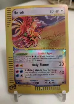 **Custom-made** Highest Quality,Crystal ho-Oh Skyridge "Display-card" - Image 4