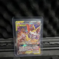 Charizard & Braixen GX 251/236 SM Cosmic Eclipse Holo ENG 270HP-READ! - Image 1