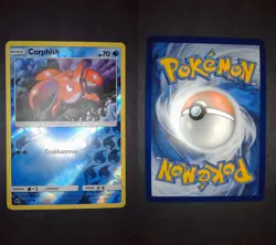 Corphish 24/111 Common Crimson Invasion Pokemon Reverse Holo Lightly Played - Image 1