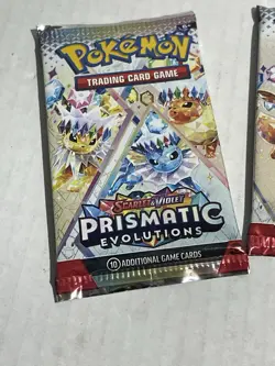 Lot (3) Pokemon TCG Prismatic Evolutions Booster Packs - NEW SEALED - Image 2