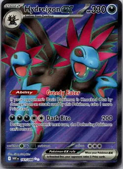 Pokemon Scarlet & Violet - White Flare #161/086 Hydreigon ex - Image 1