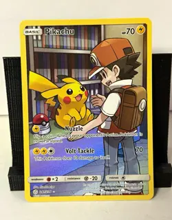 Pikachu 241/236 Cosmic Eclipse Secret Rare Full Art Holo Pokemon NM Red - Image 1