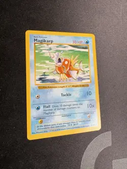 Pokemon TCG Magikarp 35/102 Base Set Shadowless Uncommon Vintage MP Condition - Image 3