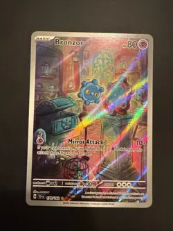 Bronzor 170/162 Illustration Rare Temporal Forces Pokemon Holo Near Mint - Image 1