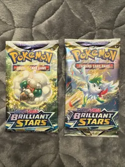 Pokemon TCG: Sword & Shield-Brilliant Stars Sleeved Booster Pack (10 Cards) - Image 1