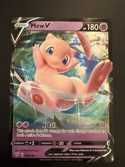 Pokemon Mew v Darkness Ablaze SWSH03#069/189 NM Condition - Image 1