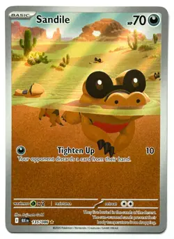 Sandile 135/086 - Pokemon TCG - Black Bolt Illustration Rare Holo - Image 1