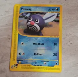 Pokemon TCG Poliwag 125/165 Expedition Base Set Regular Common 50 HP EN 2002 - Image 1