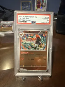 Psa 10 2026 POKEMON PERFECT ORDER #014 TALONFLAME REVERSE HOLO Shinji Kanda - Image 1