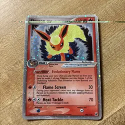 2005 Pokemon TCG Flareon EX Delta Species 108/113 Holo - Image 1