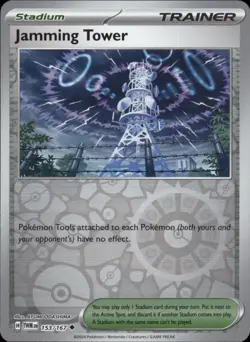 Jamming Tower 153/167 Uncommon - Pokemon Twilight Masquerade Reverse Holo - Image 1
