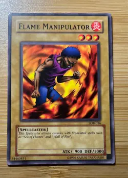 Flame Manipulator LOB-016 Legend of Blue Eyes White Dragon Common NM Yu-Gi-Oh - Image 1