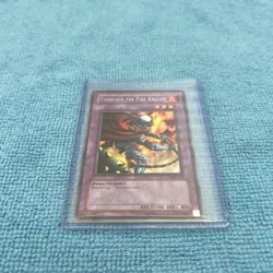 Yu-Gi-Oh! Non-Holo Super Rare Near Mint Charubin The Fire Knight LOB-015 - Image 1