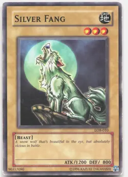 Silver Fang LOB-010 The Legend of Blue Eyes White Dragon Yu-Gi-Oh Unlimited NM - Image 1
