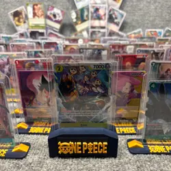 100 One Piece Card Lot Reseller Bundle Super Rare Leader Display Stands Whatnot - Image 3
