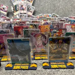 100 One Piece Card Lot Reseller Bundle Super Rare Leader Display Stands Whatnot - Image 4