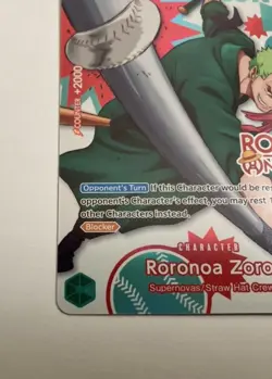 One Piece x Round 1 Zoro Promo Card PRB02-006 (English) - Image 4