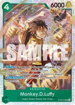 Monkey.D.Luffy ST30-012 Starter Deck EX: Luffy & Ace One Piece Foil NM - Image 1
