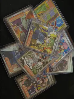 8 Pokemon Full Art Secret Rare Trainer Cards - NM Holo Bundle - Image 1