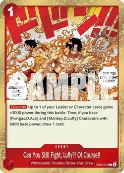 Can You Still Fight, LuffyU! Of Course!! ST30-016 Starter Deck EX: One Piece NM - Image 1