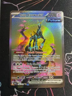 Pokemon Iron Crown EX Holo Card 206/162 SIR Temporal Forces - Image 1