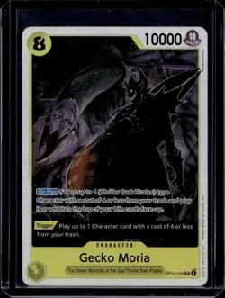 One Piece The Azure Sea's Seven Gecko Moria OP14-104 Super Rare SR NM - Image 1