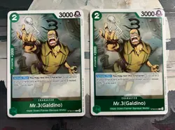One Piece CCG - Mr.3(Galdino) ST30-014 Starter Deck EX: Luffy & Ace [x2] - Image 1