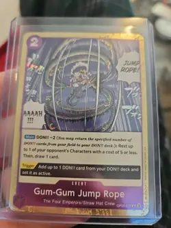 One Piece CG 4 Gum Gum Jump Rope OP09-079 Emperors in the New World Common! Foil - Image 1