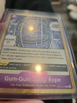 One Piece CG 4 Gum Gum Jump Rope OP09-079 Emperors in the New World Common! Foil - Image 3