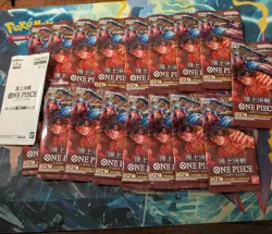 (17+1) Packs Paramount War OP-02 ONE PIECE Card Japanese Booster + Promo Packs - Image 1