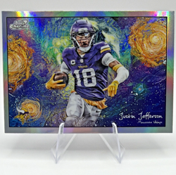 Topps 2025 Cosmic Chrome Justin Jefferson Stars in the Night STN-19 Vikings - Image 1