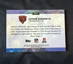 2025-26 Topps Cosmic Chrome Luther Burden III Stars In The Night Rookie RC Bears - Image 2