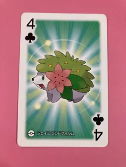 Shaymin pokemon Playing Poker Card pokeball Nintendo Japanese Very Rare - Image 2
