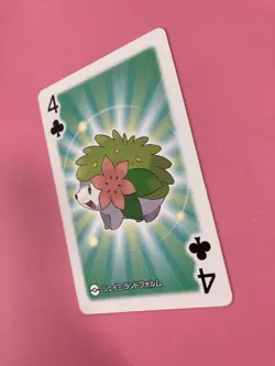 Shaymin pokemon Playing Poker Card pokeball Nintendo Japanese Very Rare - Image 3