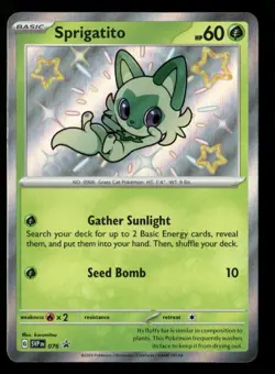 Sprigatito 076 Sv: Scarlet & Violet Promo Cards Holo - Image 1